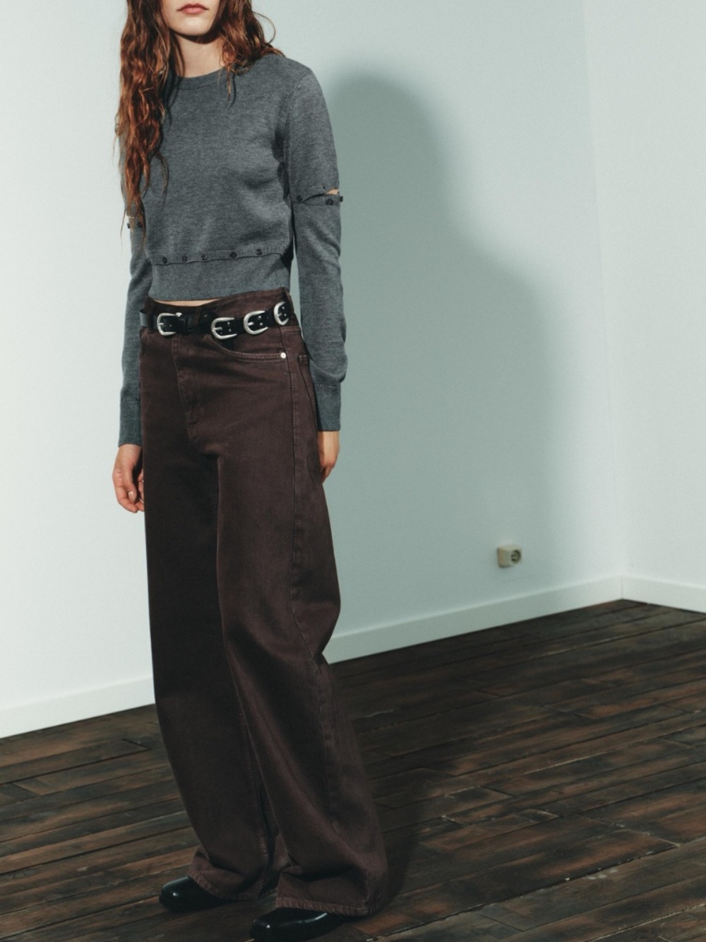 NWT Zara Extra Wide Leg Jeans 4